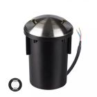 Moderne Bodeneinbaustrahler außen Silber, Marcus, IP67