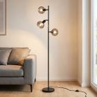 Moderne Stehlampe Grau, Avery, mit Schalter