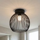 Industrielle Badezimmer Deckenleuchte Schwarz, Wiro, IP44