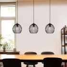Industrielle Pendelleuchte Schwarz, Wiro
