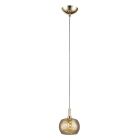 Design Pendelleuchte Gold, Krystel