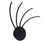 Moderne Wandleuchte Gold, Laurina, 11W, warm- bis kaltweiß einstellbare LED