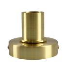 Aluminium Tischlampe ohne Schirm Gold, Rika, mit Schalter