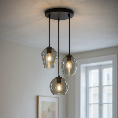 Design Pendelleuchte Grau, Lazaro