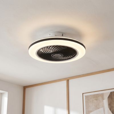 Moderne Deckenventilator Schwarz, Hale, 40W, 3000K LED, mit Fernbedienung