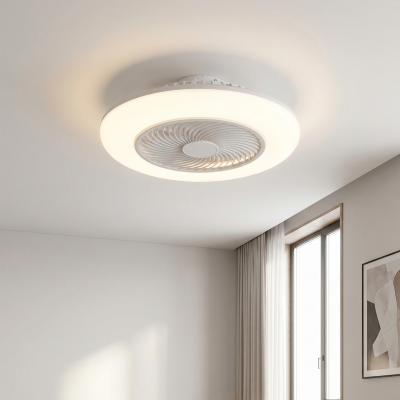 Moderne Deckenventilator Grau, Hale, 40W, 3000K LED, mit Fernbedienung