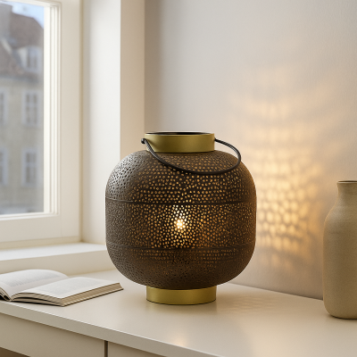 Moderne Tischleuchte Gold, Sivar, mit Schalter