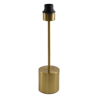 Aluminium Tischlampe ohne Schirm Messing, Rika, mit Schalter