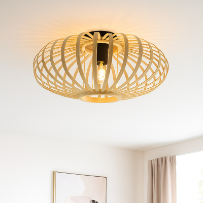 Bambus Deckenlampe Braun, Lieve