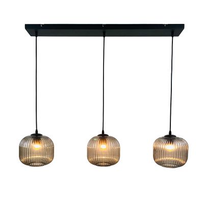 Retro Pendelleuchte Grau, Charlois
