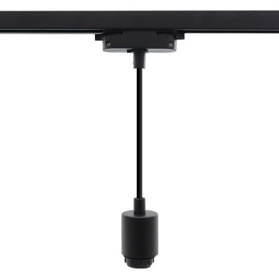 Kunststoff 1 phase Schienen Lampe Schwarz,