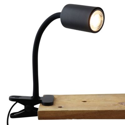 Moderne Klemmspot Schwarz, Elena, mit Schalter