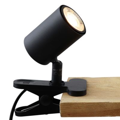 Moderne Klemmspot Schwarz, Elena, mit Schalter