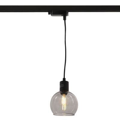 Design 1 phase Schienen Lampe Grau, Giada