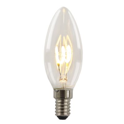 Dimmbare Olucia E14 LED-Kerzenlampe Tuelo, 2W, 2700K