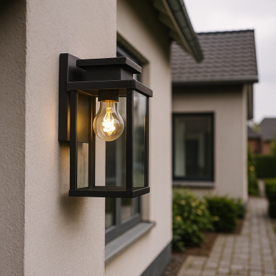 Moderne Außenleuchte Schwarz, Jesca, IP44