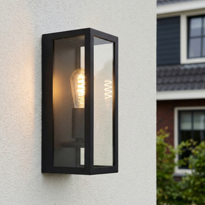 Moderne Außenleuchte Schwarz, Senne, IP44