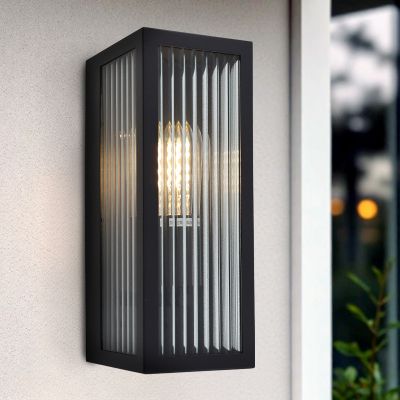 Moderne Außenleuchte Schwarz, Senne, IP44