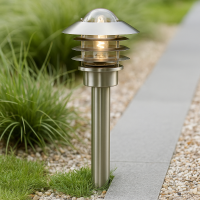 Edelstahl Außenleuchte Silber, Felice, IP44