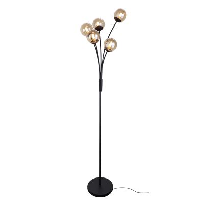 Design Stehlampe Bernstein, Stacy, mit Schalter