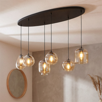 Moderne Pendelleuchte Bernstein, Caia