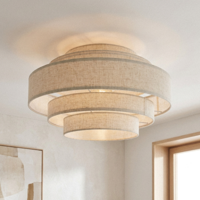 Japandi Deckenleuchte Beige, Timmy