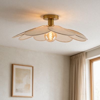 Japandi Deckenleuchte Beige, Nena