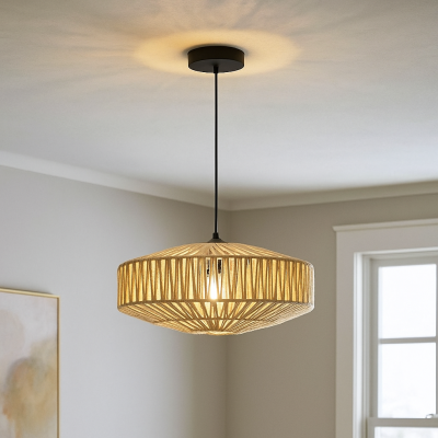 Landhaus Pendelleuchte Braun, Selena