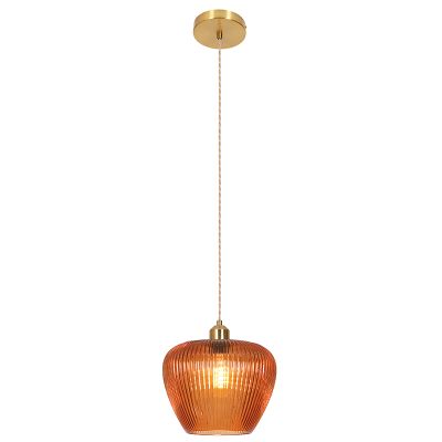 Retro Pendelleuchte Braun, Rhode