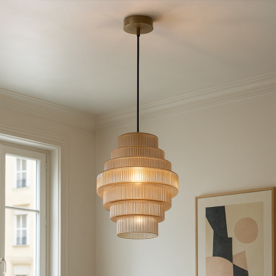 Retro Pendelleuchte Bernstein, Paris