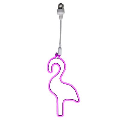 Kunststoff Lichterkette Lampe Rosa, Flamingo, IP44
