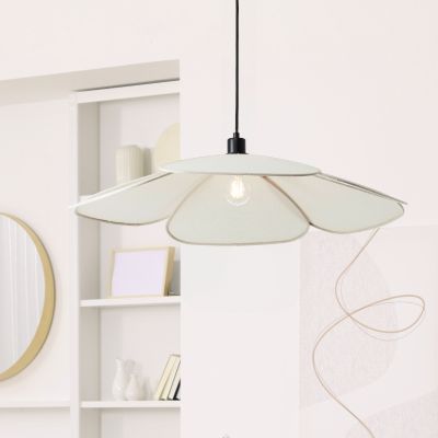 Landhaus Pendelleuchte Beige, Tomer