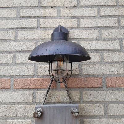 Industrielle Außenleuchte Rostfarbe, Jaymiley, IP44