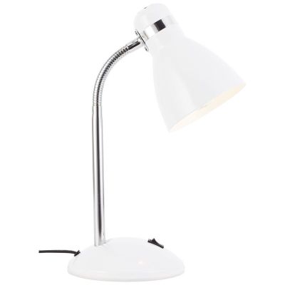 Kunststoff Schreibtischlampe Weiß, Santana, mit Schalter