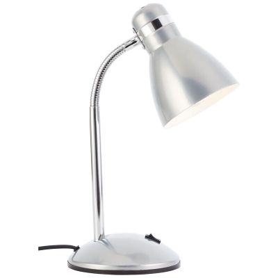 Kunststoff Schreibtischlampe Silber, Santana, mit Schalter