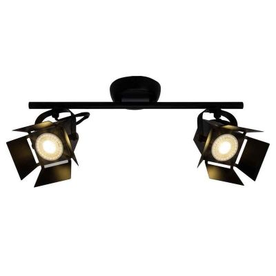 Industrielle Deckenstrahler Schwarz, Jowenna, 5W, 3000K LED