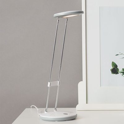Kunststoff Schreibtischlampe Weiß, Mariama, 3,3W, 3000K LED, mit Schalter