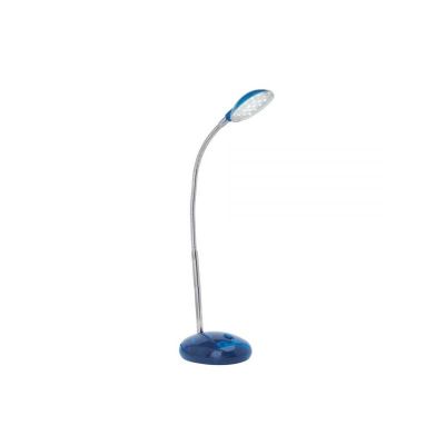Kunststoff Schreibtischlampe Blau, Marenthe, 2W, 6000K LED, mit Schalter