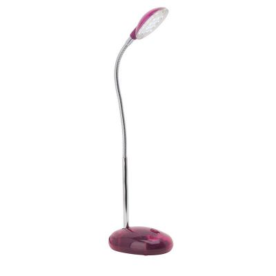 Kunststoff Schreibtischlampe Rosa, Marenthe, 2W, 6000K LED, mit Schalter