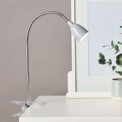 Kunststoff Klemmspot Grau, Kit, 2,4W, 3000K LED, mit Schalter