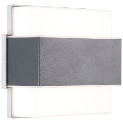 Moderne Außenleuchte Anthrazit, Birol, 7W, 4000K LED, IP44