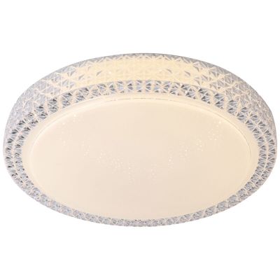 Design Deckenlampe Weiß, Baki, 60W, in Lichtfarbe einstellbare LED, mit Fernbedienung