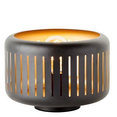 Industrielle Tischleuchte Schwarz, Veronika, mit Schalter