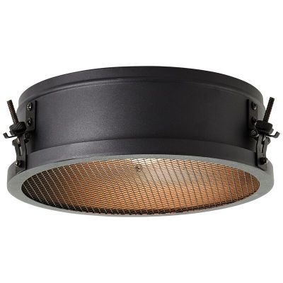 Industrielle Deckenlampe Schwarz, Gael