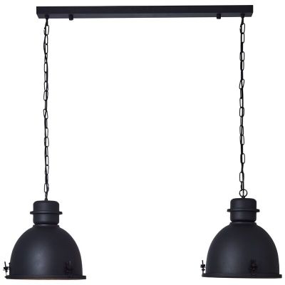 Industrielle Pendelleuchte Schwarz, Senna