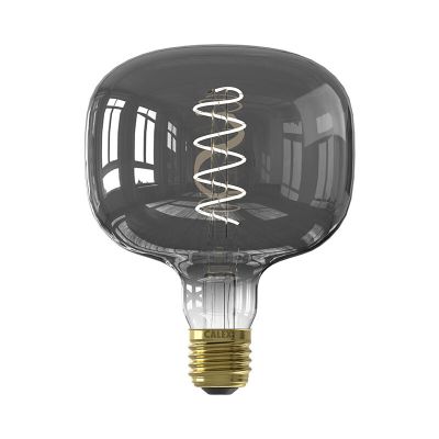 Graue Calex LED Filamentlampe, Kiesel, E27, 2200K (extra attraktives Weiß), dimmbar