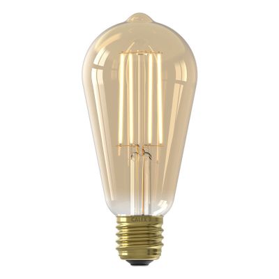 Dimmbare Calex E27 LED-Edisonlampe Bernstein, 4,5W, 2100K