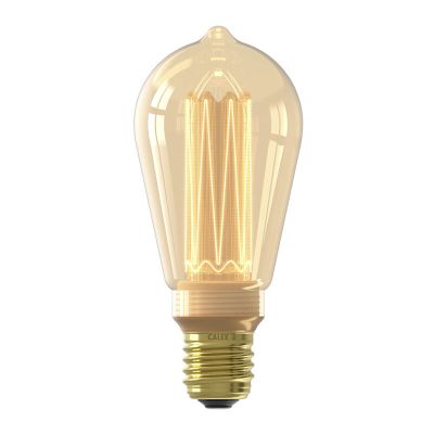 Dimmbare Calex E27 LED-Edisonlampe Bernstein, 3,5W, 1800K