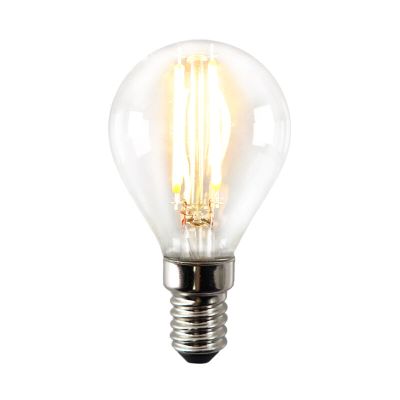 Dimmbare E14 LED Lampe, P45, 3w, transparent Glas, 2700k