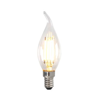 Dimmbare E14 LED Spitze kerze, 3w, transparent Glas, 2700k
